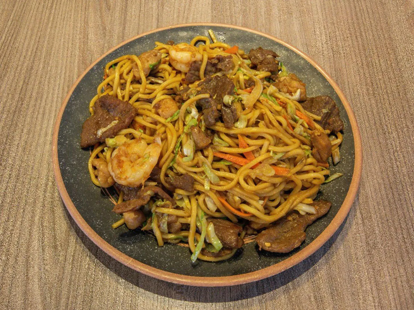 Savory beef lo mein with fresh veggies at Uncle Qwik Chinese & Dumpling Restaurant, a Chinese Restaurant in Scottsdale