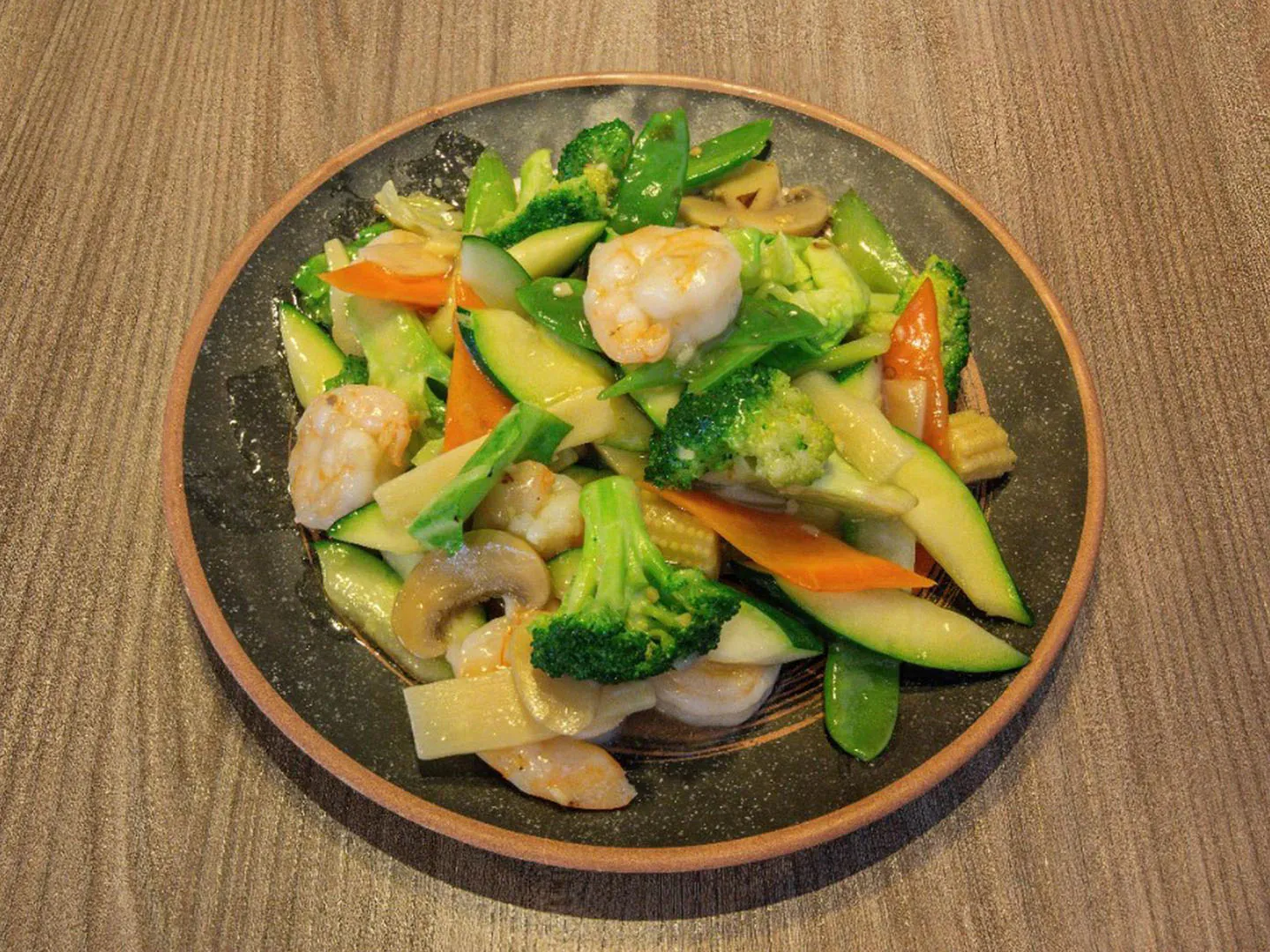 Shrimp stir-fried with fresh mixed veggies at Uncle Qwik Chinese & Dumpling Restaurant, a Chinese Restaurant in Scottsdale